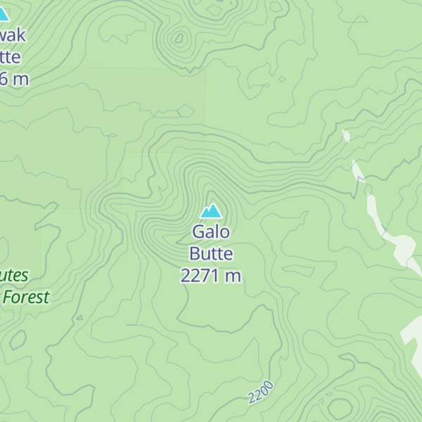 Map of Galo Butte