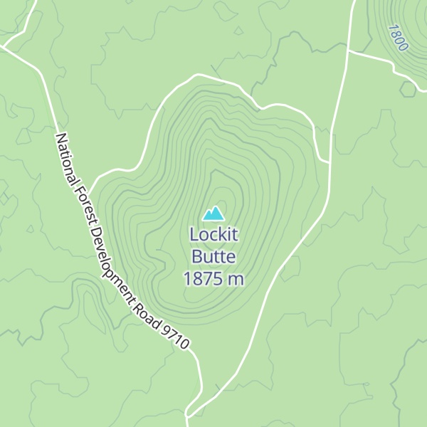 Map of Lockit Butte