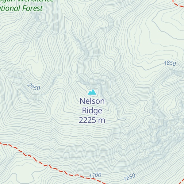 Map of Nelson Ridge