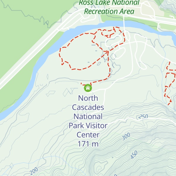 Map of North Cascades National Park Visitor Center
