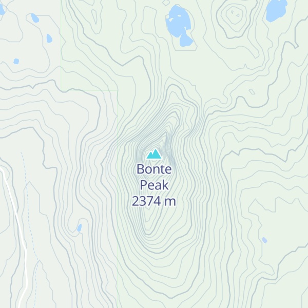 Map of Bonte Peak