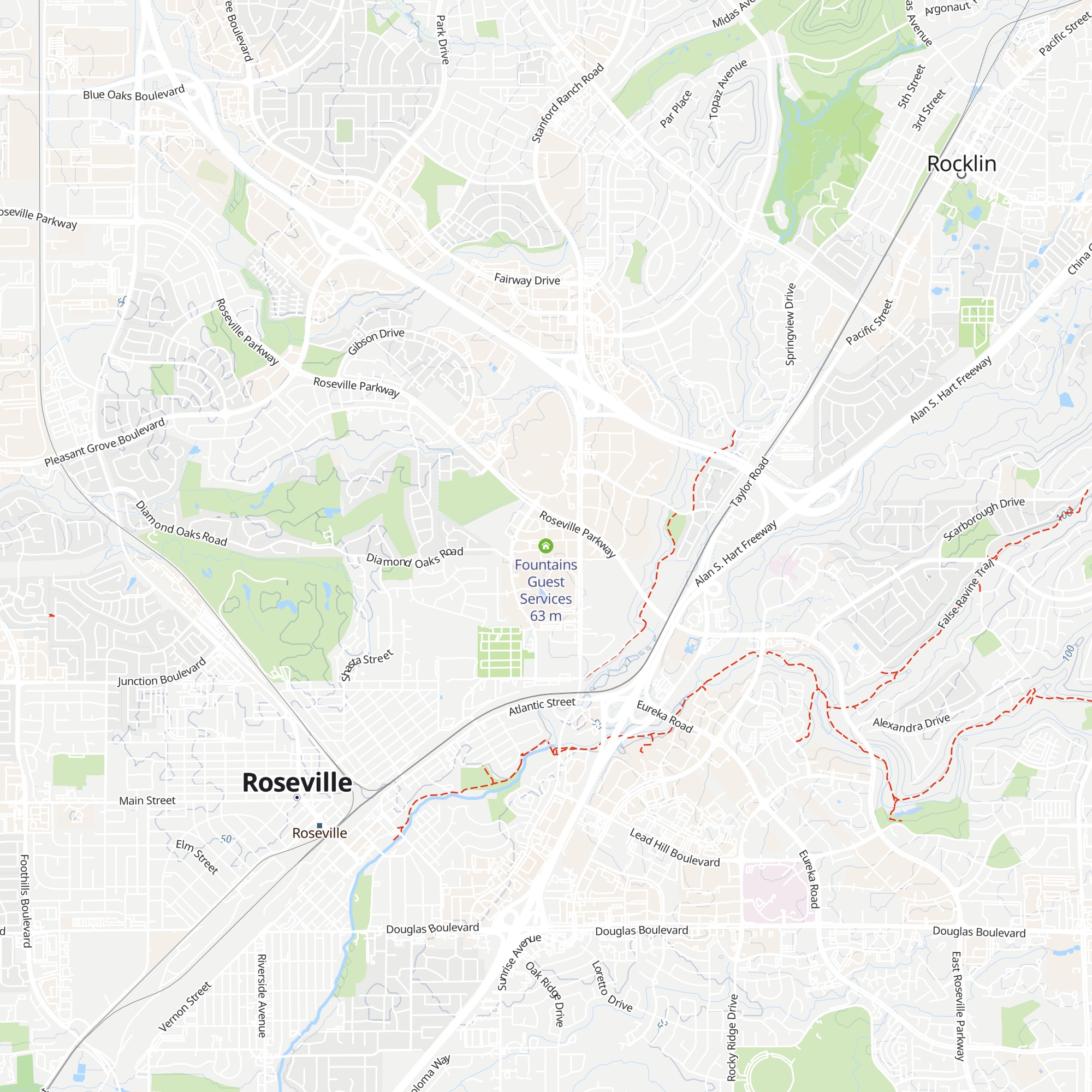 Fountains Guest Services map