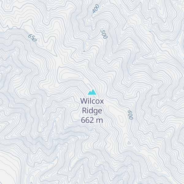 Map of Wilcox Ridge