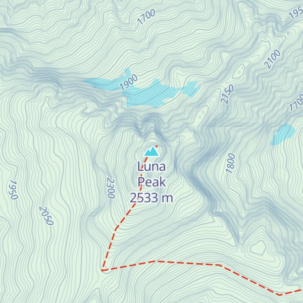 Map of Luna Peak