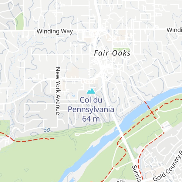 Map of Col du Pennsylvania