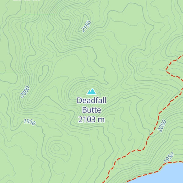 Map of Deadfall Butte