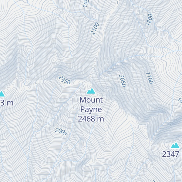 Map of Mount Payne