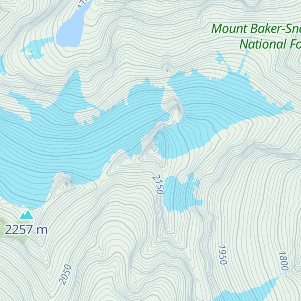 Map of Snowking Mountain