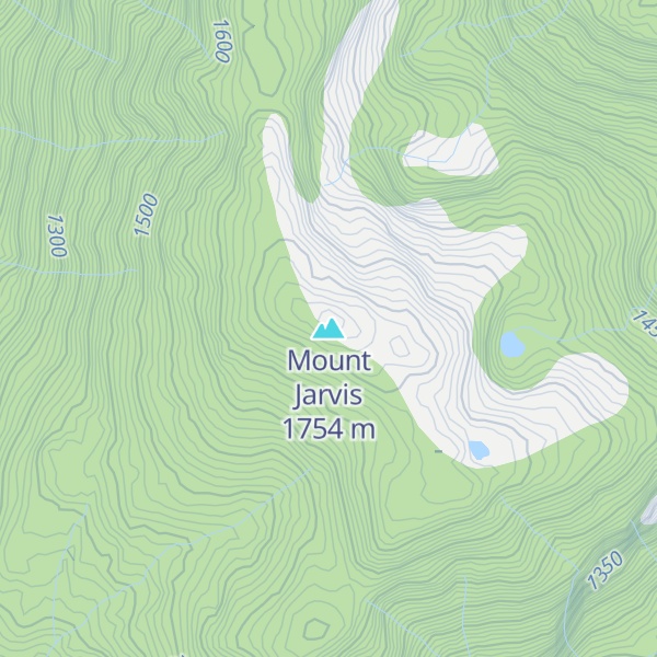Map of Mount Jarvis