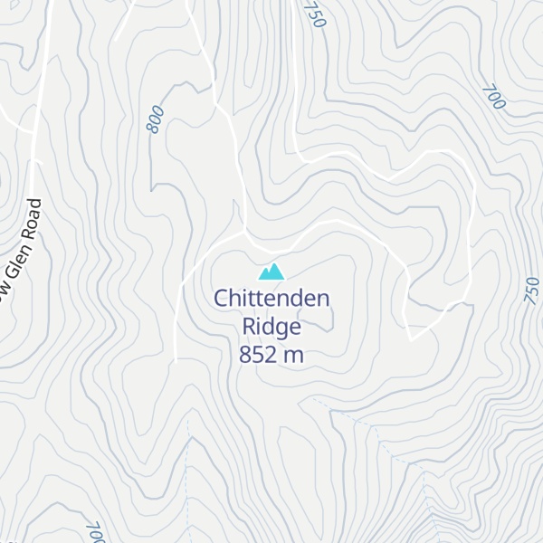 Map of Chittenden Ridge