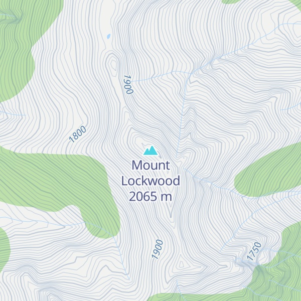 Map of Mount Lockwood