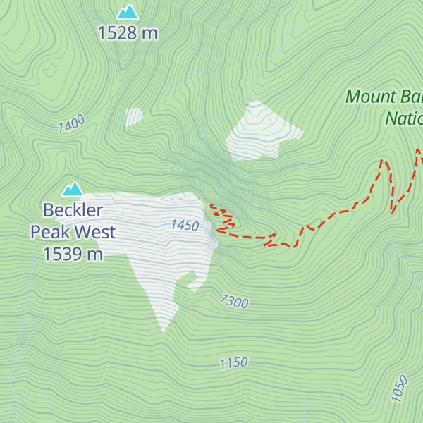 Map of Beckler Peak East
