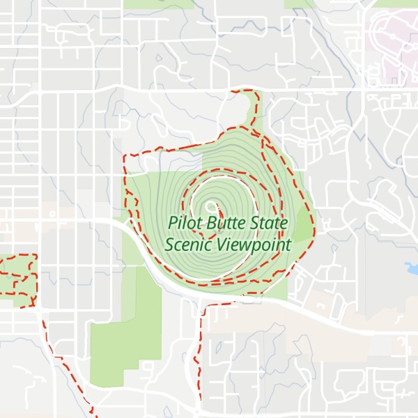 Map of Pilot Butte