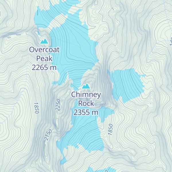Map of Chimney Rock