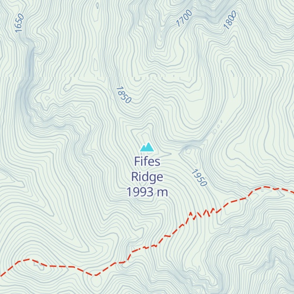 Map of Fifes Ridge