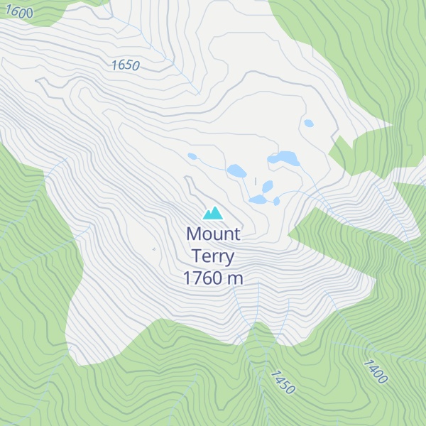 Map of Mount Terry