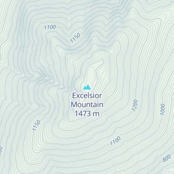 Map of Excelsior Mountain