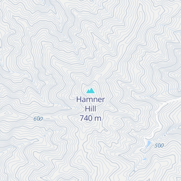 Map of Hamner Hill