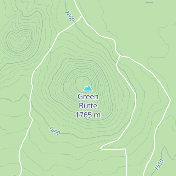 Map of Green Butte