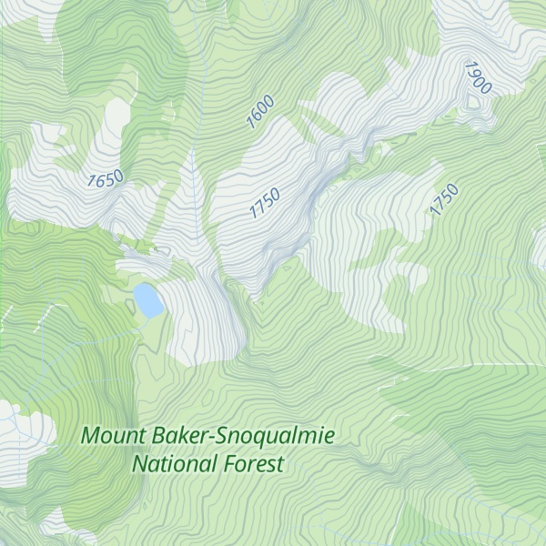 Map of Whale Peak