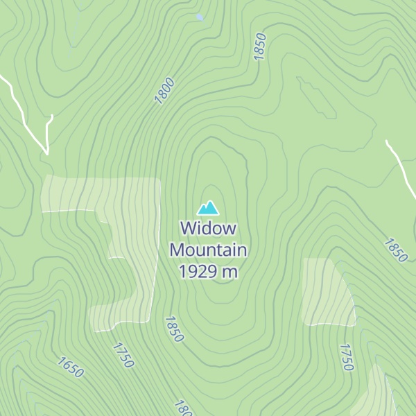 Map of Widow Mountain