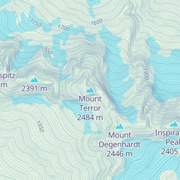 Map of Mount Terror