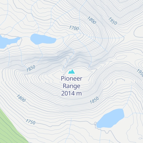 Map of Pioneer Range