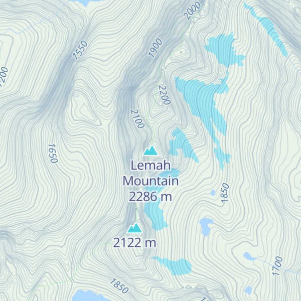 Map of Lemah Mountain