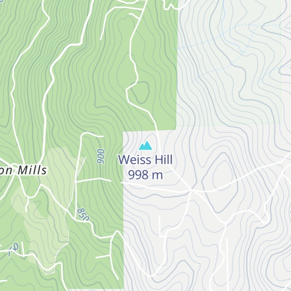 Map of Weiss Hill