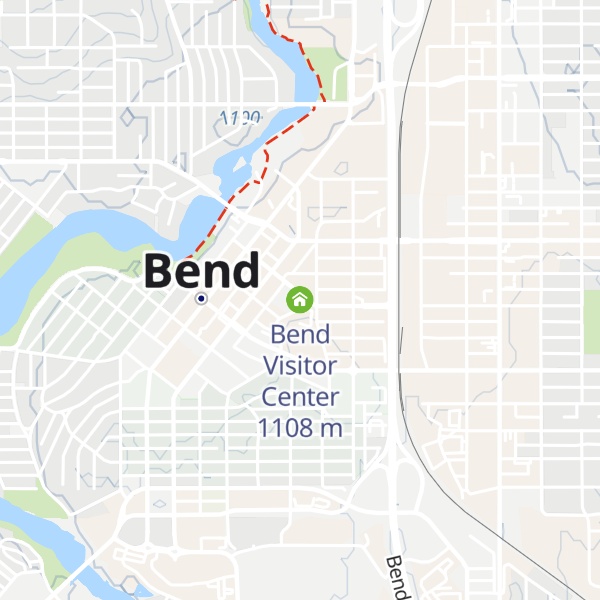 Map of Bend Visitor Center