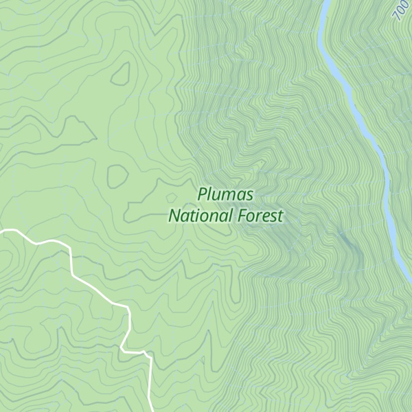 Map of Bald Rock Dome