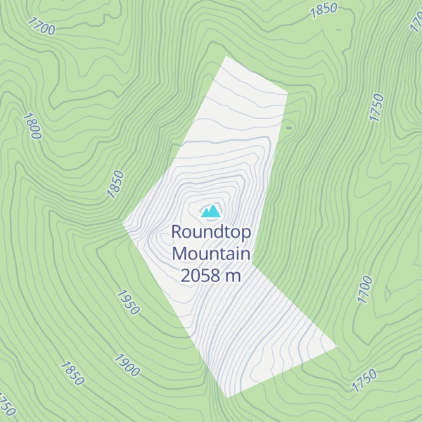 Map of Roundtop Mountain