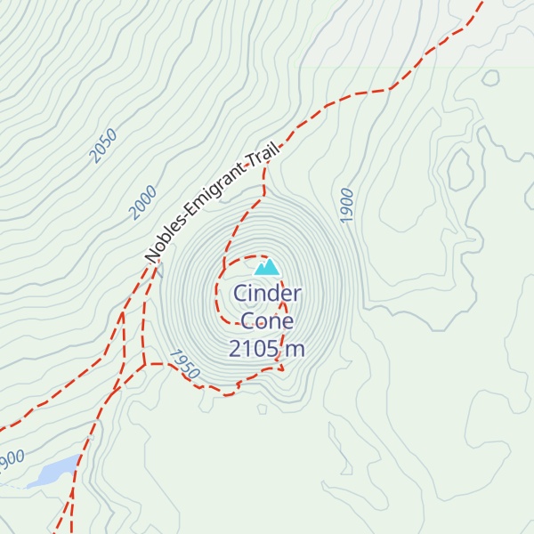 Map of Cinder Cone
