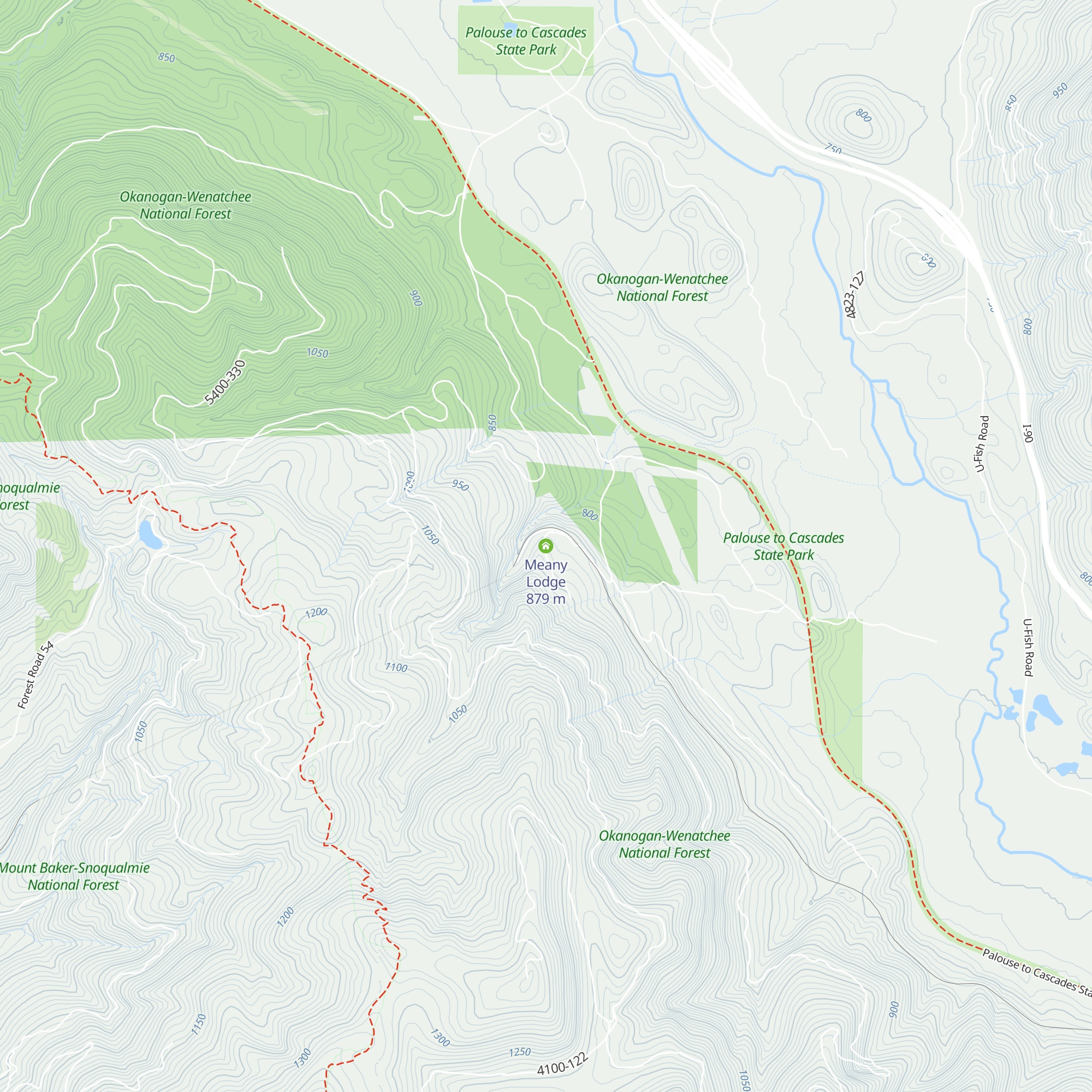 Meany Lodge map