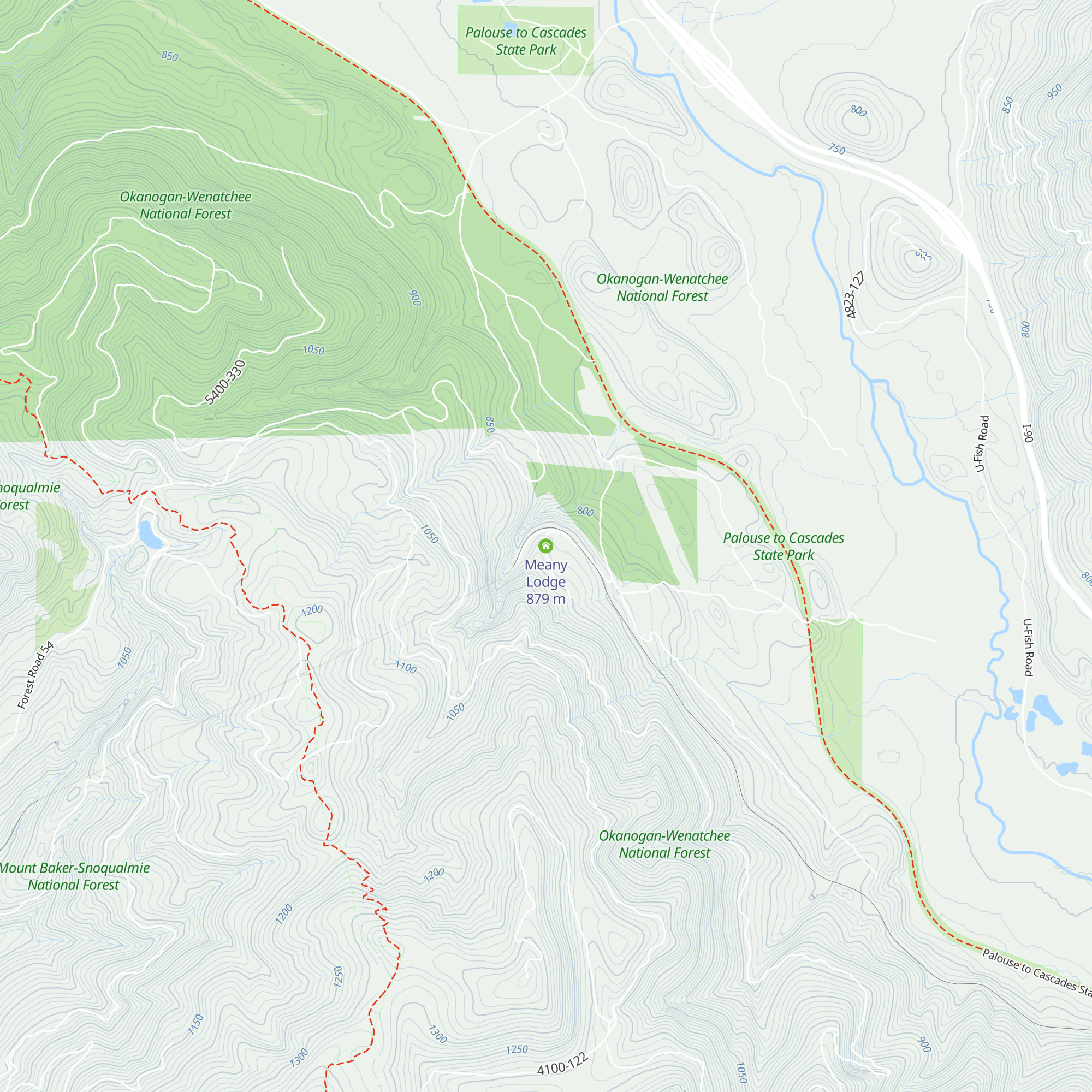 Meany Lodge map
