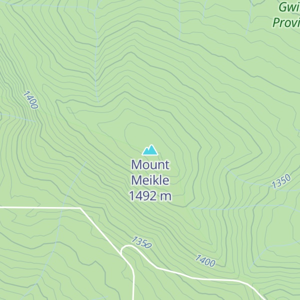 Map of Mount Meikle