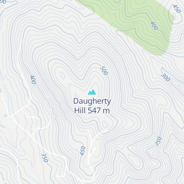Map of Daugherty Hill