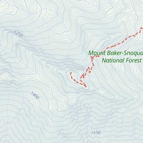 Map of Lookout Mountain Lookout