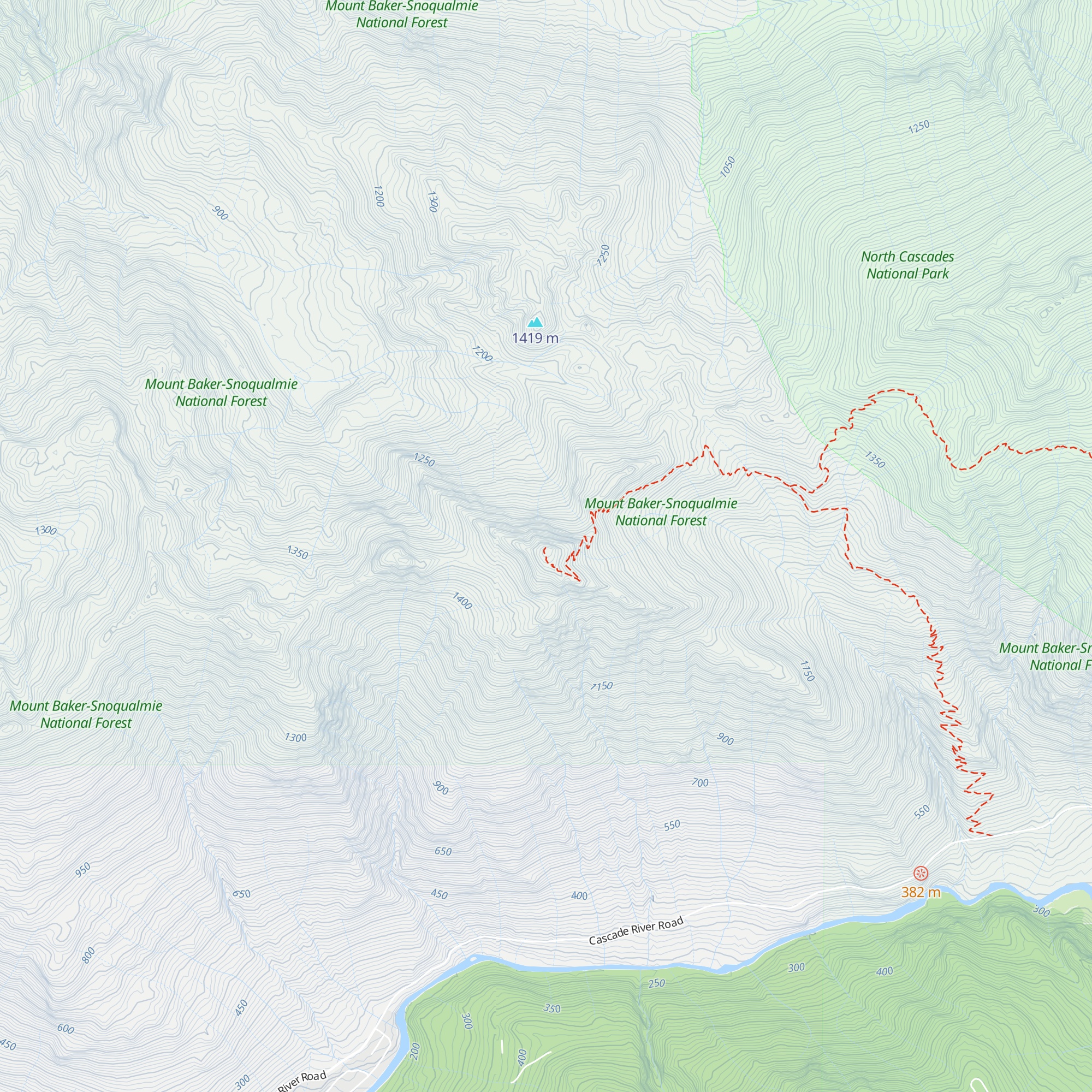 Lookout Mountain Lookout map