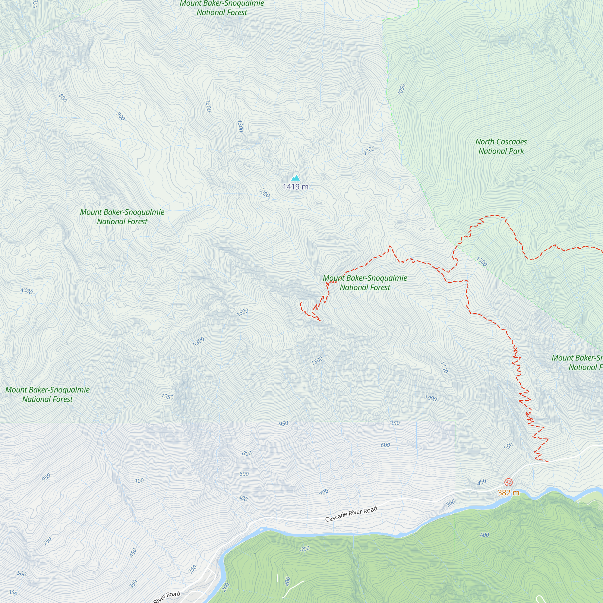 Lookout Mountain Lookout map