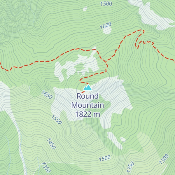 Map of Round Mountain