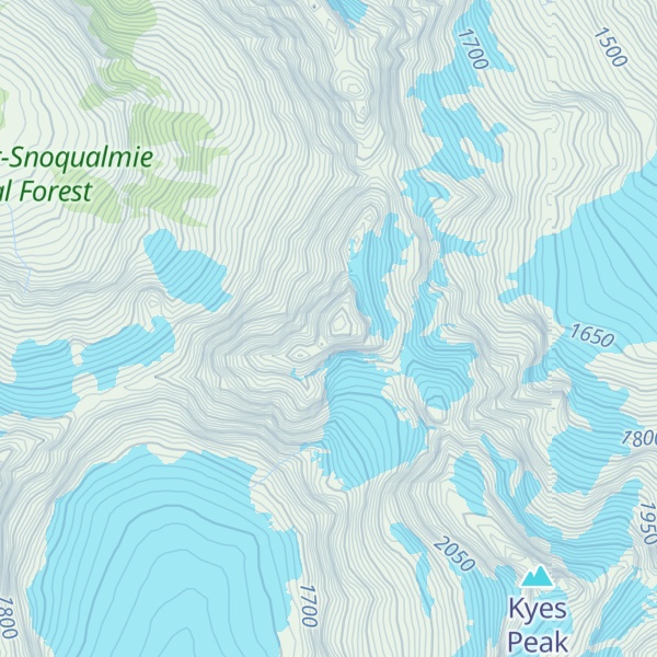 Map of Monte Cristo Peak
