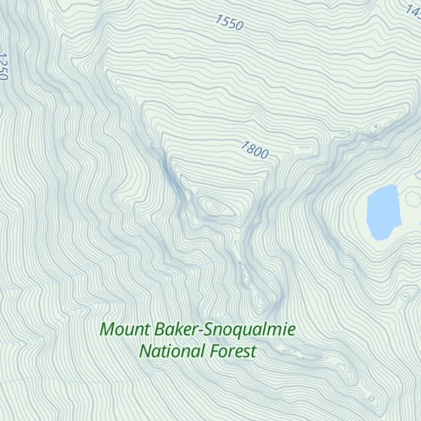 Map of Bedal Peak