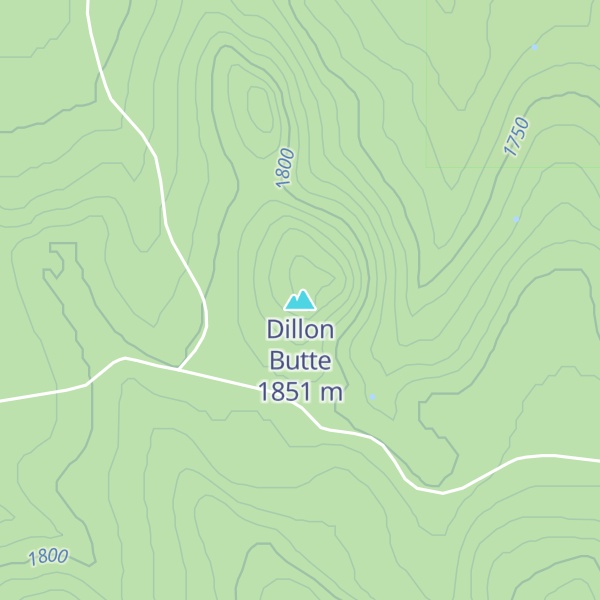 Map of Dillon Butte