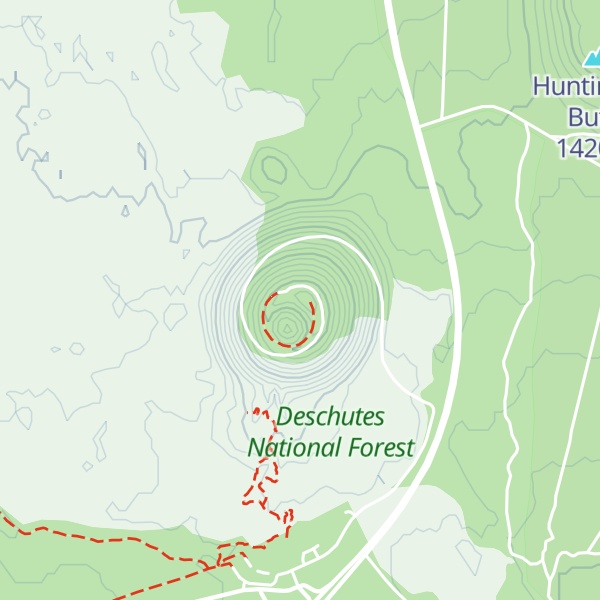 Map of Lava Butte