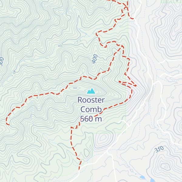 Map of Rooster Comb