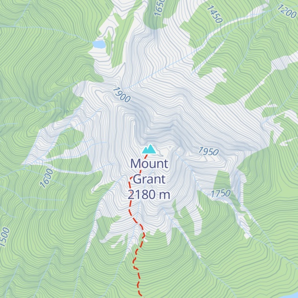 Map of Mount Grant