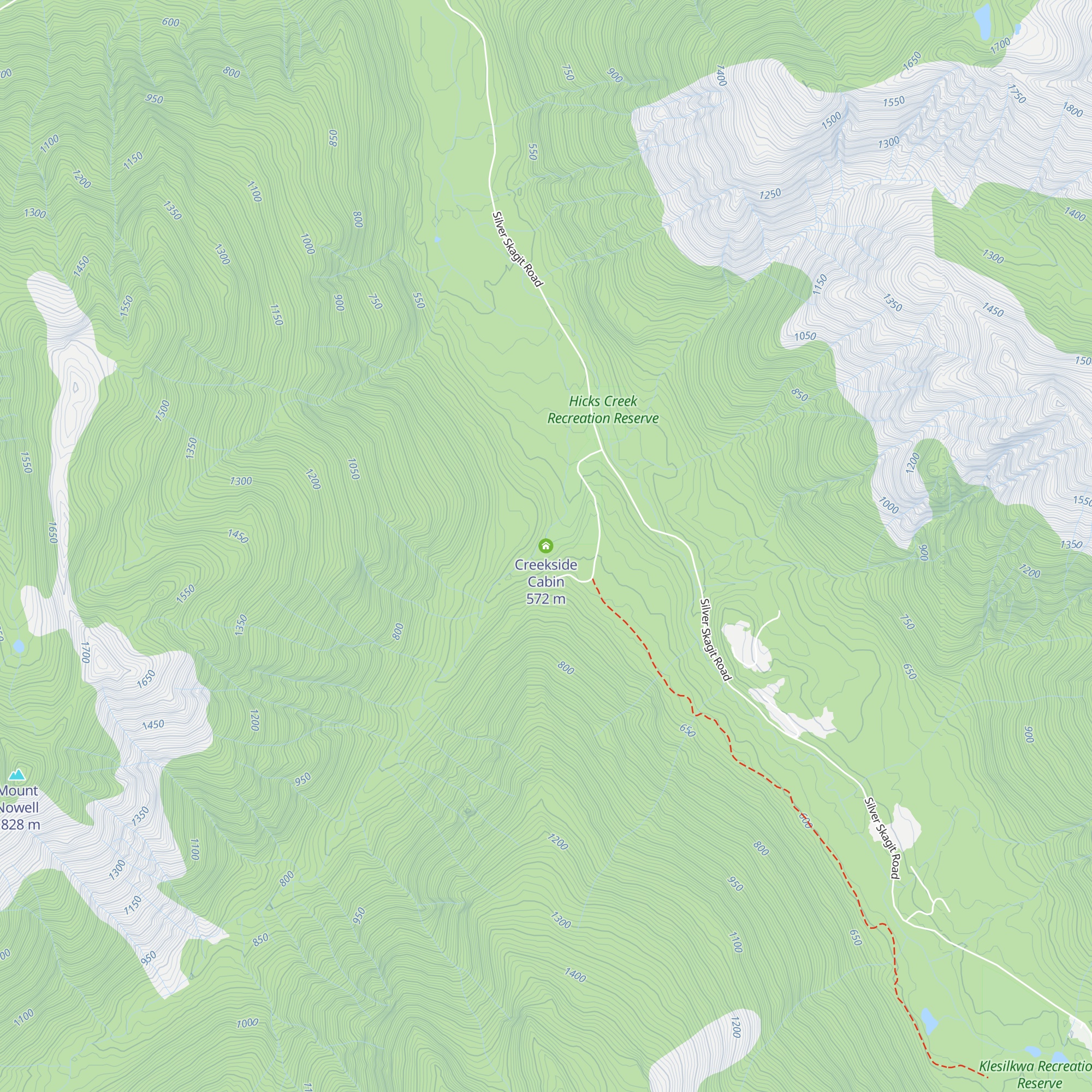 Creekside Cabin map
