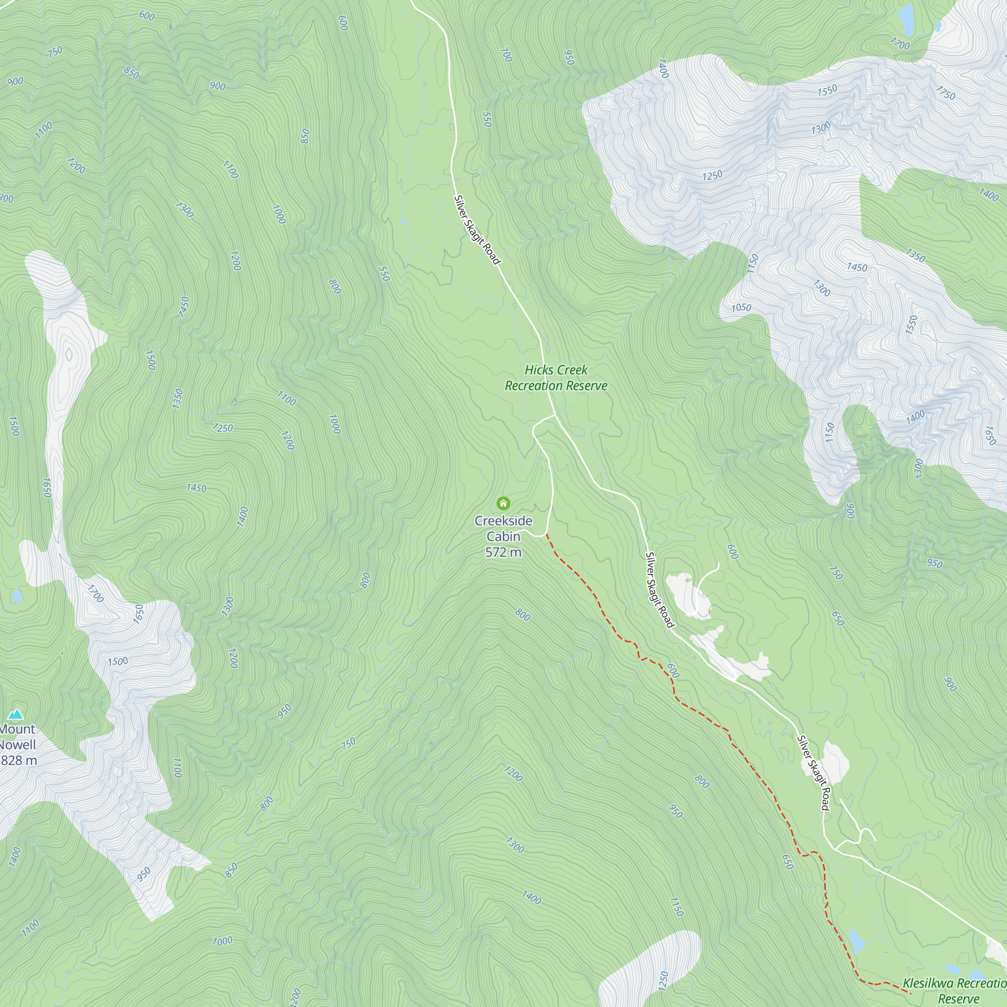 Creekside Cabin map