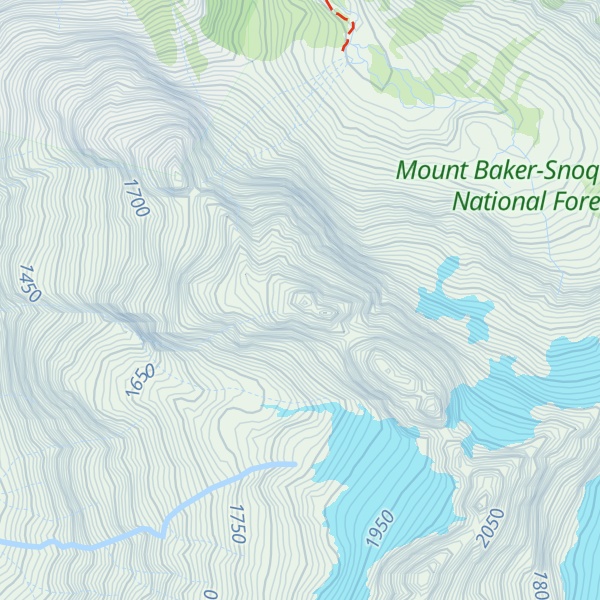 Map of Wilmans Peaks